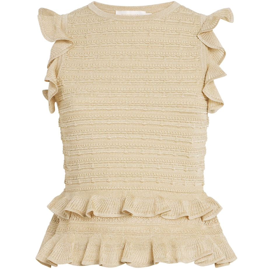 Gold Knit Halterneck Hypnotic Top