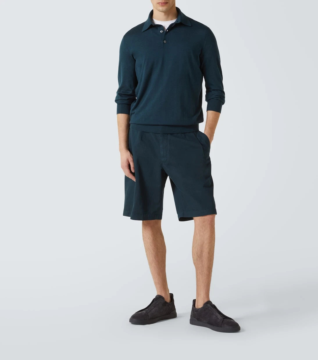 Zegna - Cashmere and silk polo shirt