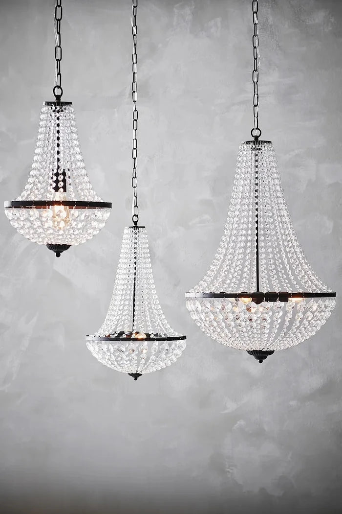 Markslöjd kristal camdan sarkıt lamba 50 x 40 x 40 cm