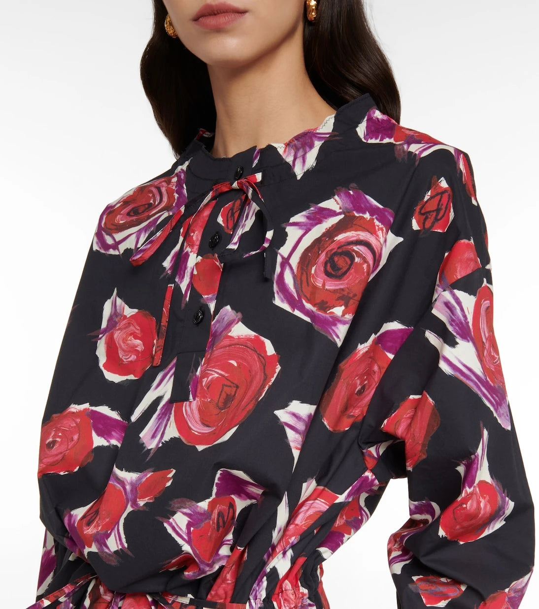 Marni - Floral cotton midi dress