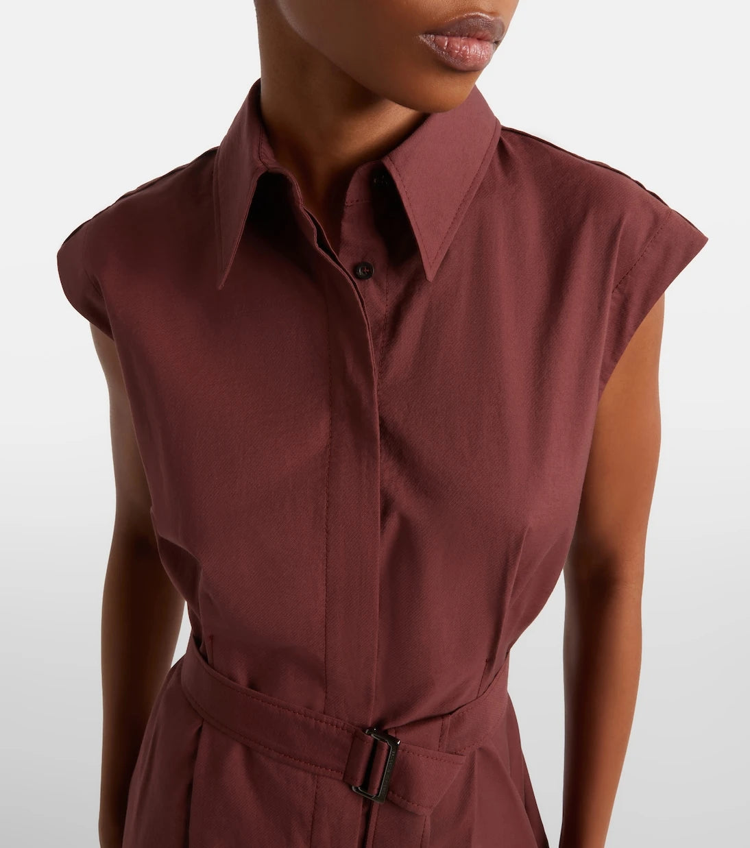 Brunello Cucinelli - Monili cotton-blend midi dress
