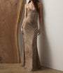 Mulberry Silk Sequin Gown