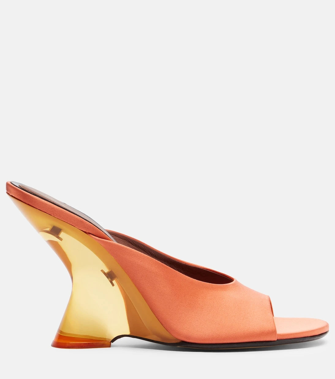 Dries Van Noten - Satin wedge mules