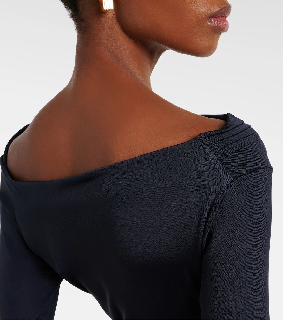 Victoria Beckham - Gathered jersey maxi dress