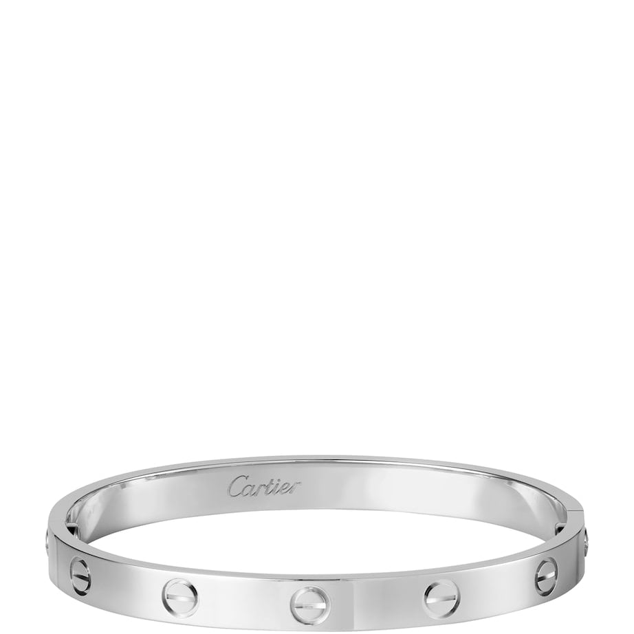 Cartier LOVE Classic White Gold Bracelet