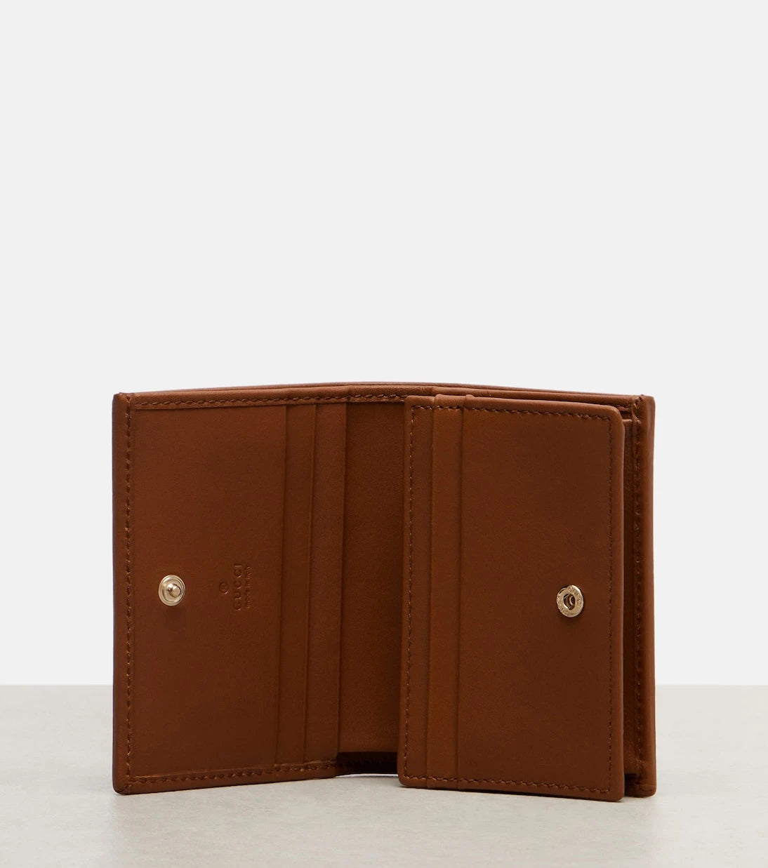 Gucci - Horsebit 1955 leather-trimmed wallet