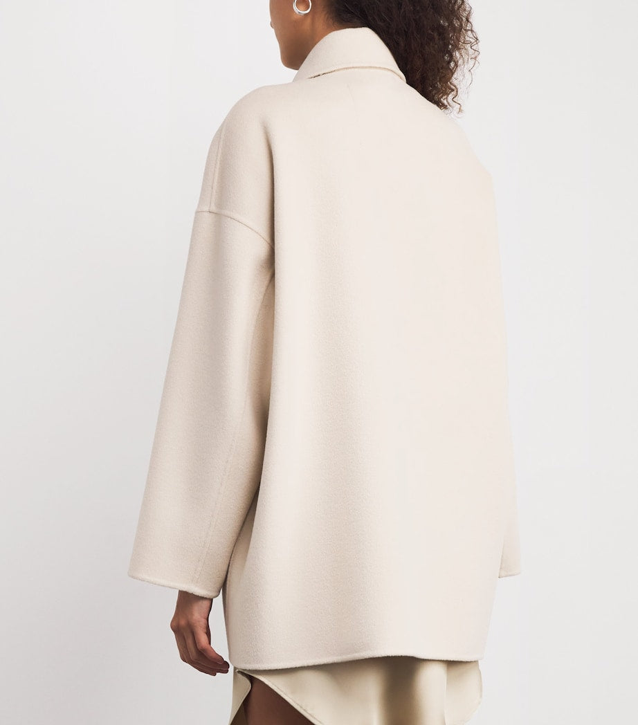 MAX&Co. White Wool-Blend Jacket