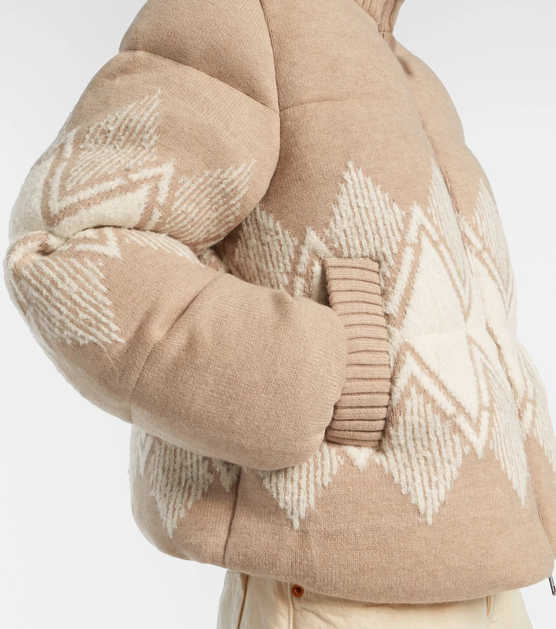 Varley - Belinda knitted puffer jacket