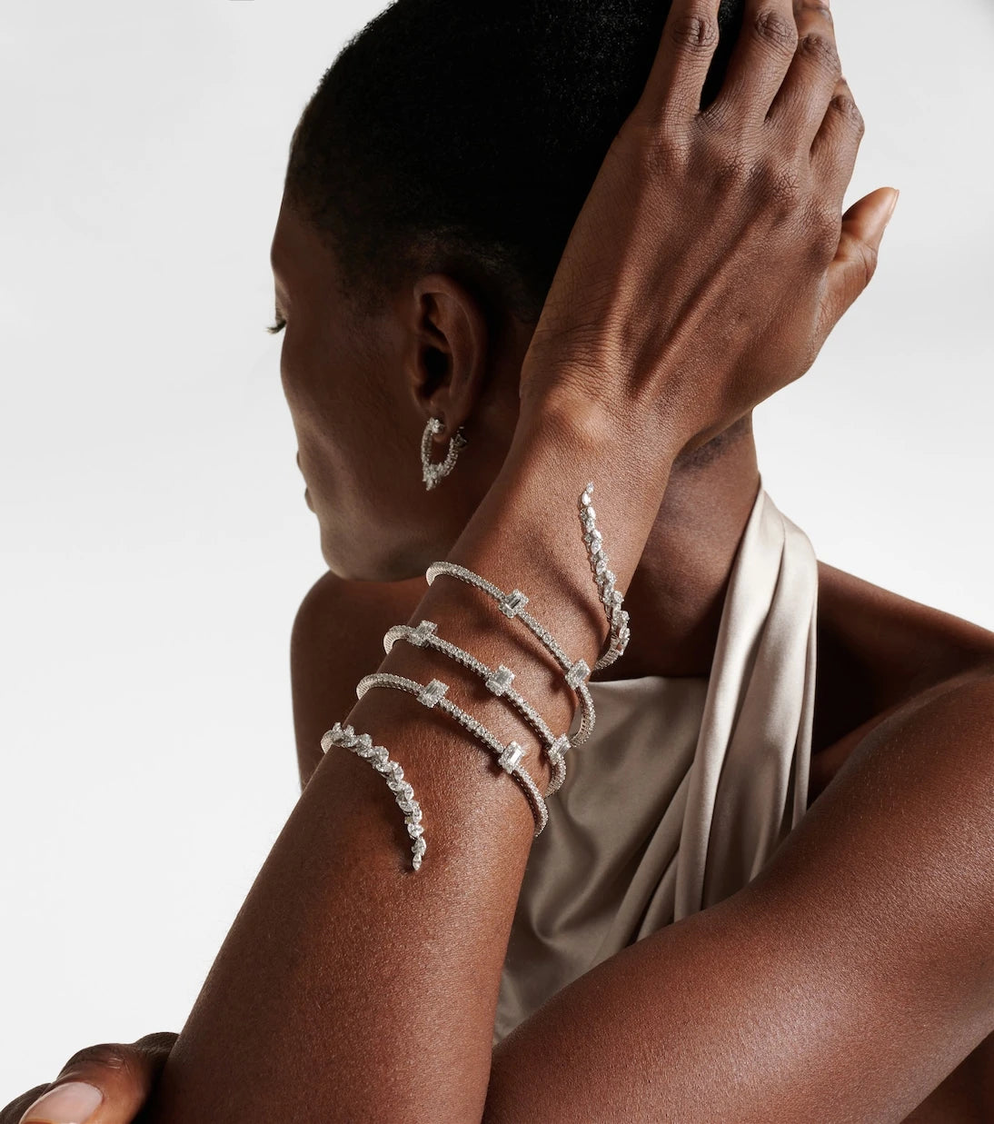 Yeprem - Y-Couture 18kt white gold bracelet with diamonds