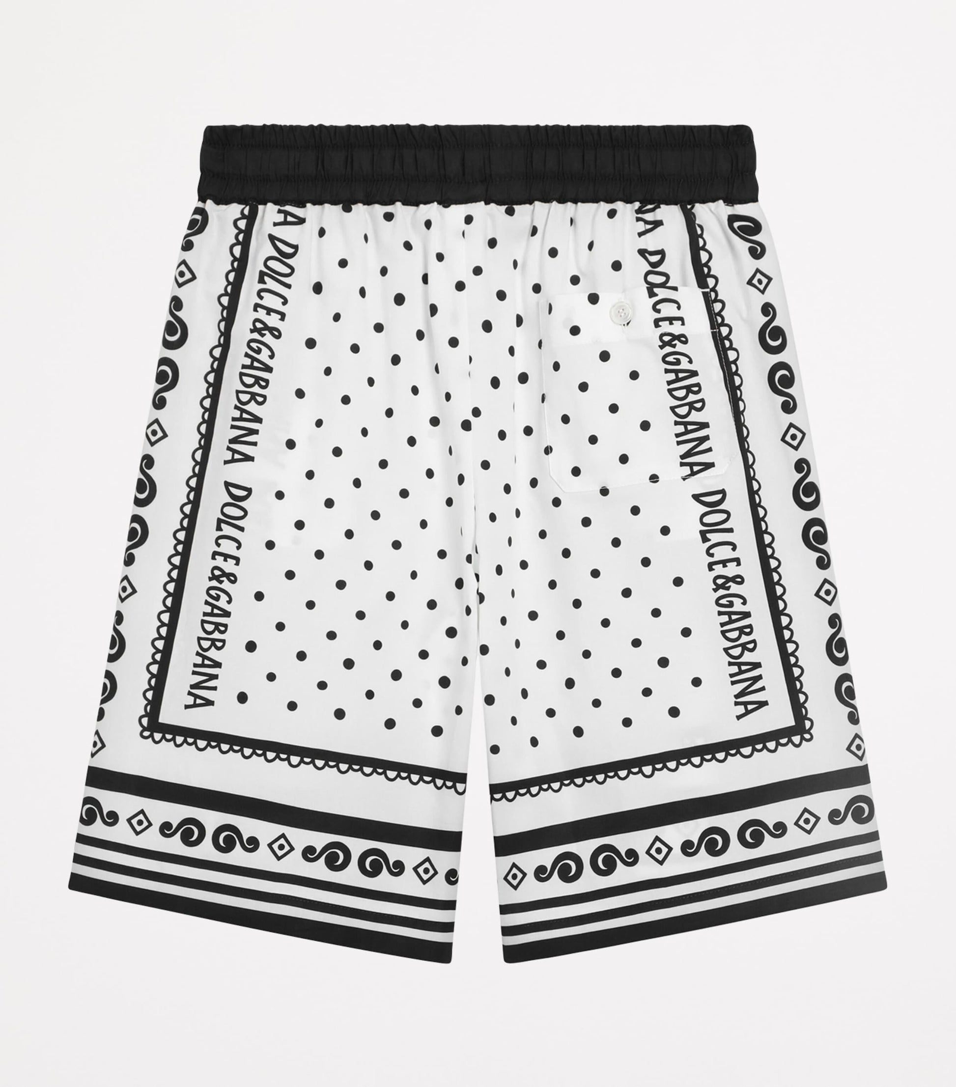 Dolce & Gabbana Kids Cotton Bandana Print Shorts (8-12+ Years)