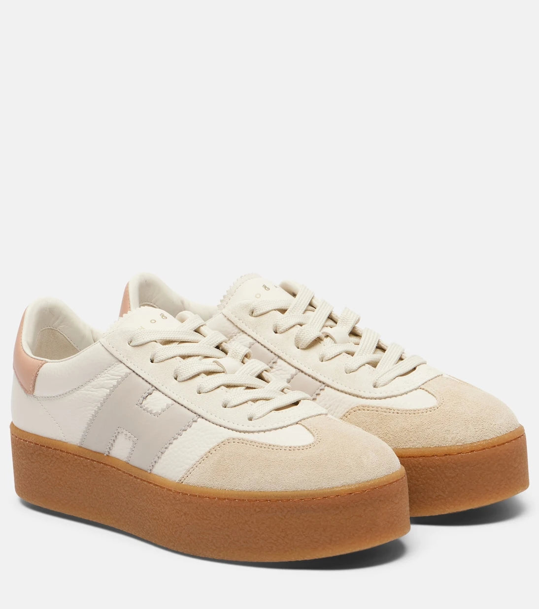 Hogan - H698 suede-trimmed leather sneakers