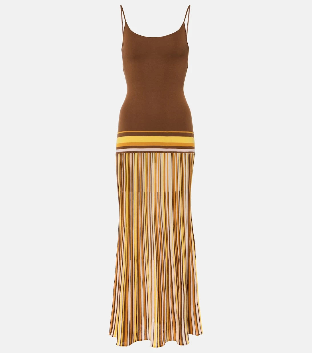 Faithfull - Citara striped cotton-blend maxi dress