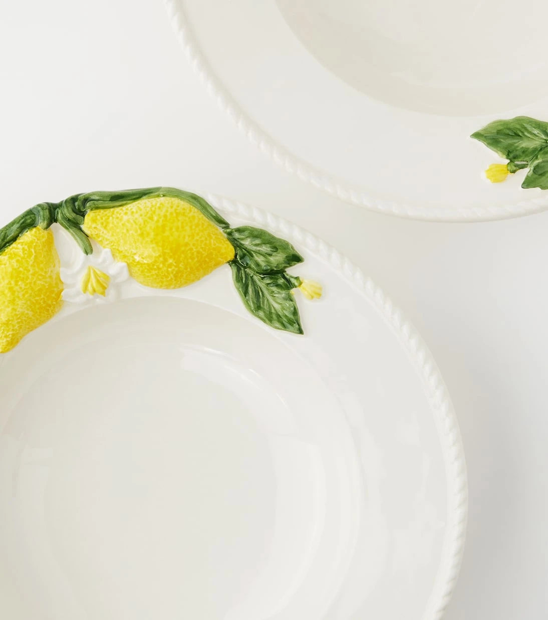 Les-Ottomans - Lemon set of 4 ceramic soup plates