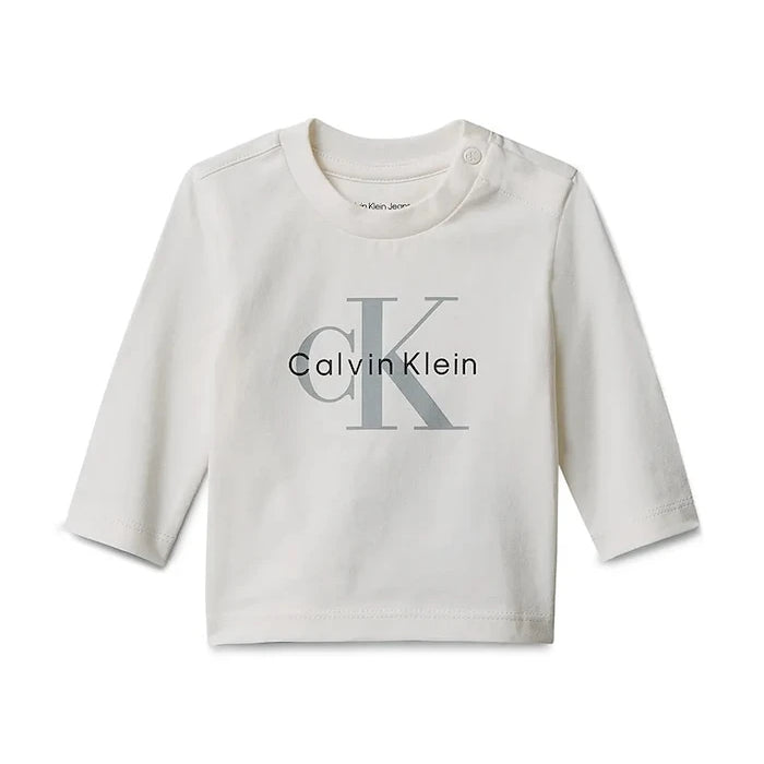 Calvin Klein Jeans pamuklu uzun kollu çocuk bluzu