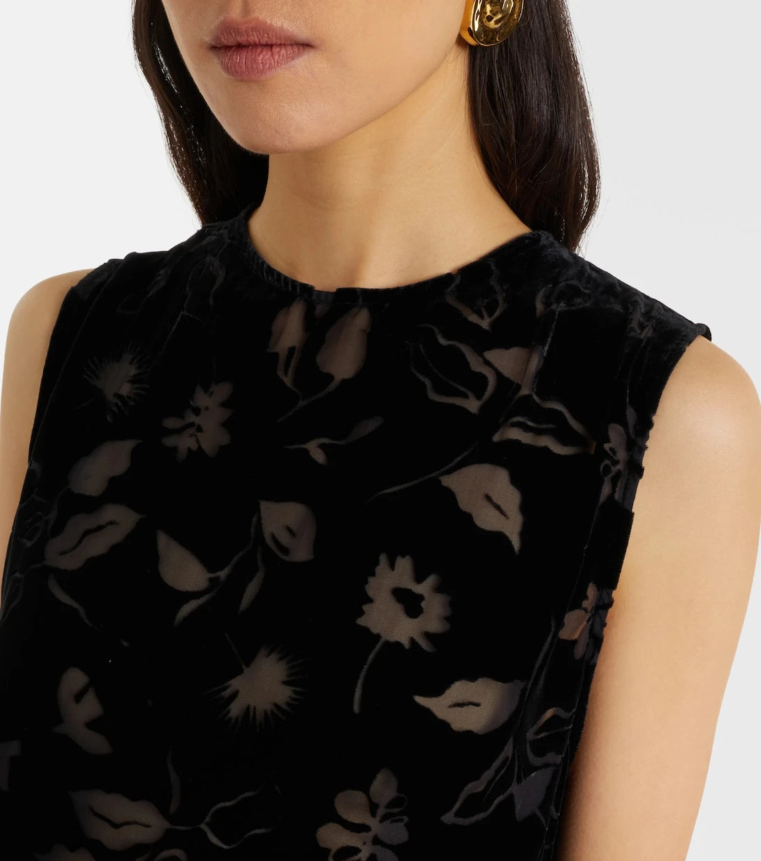 Asceno - Trento devoré velvet top