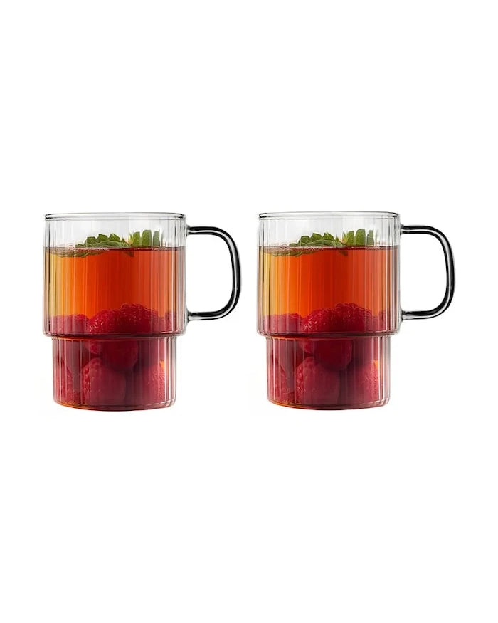 Vialli Design комплект стъклени чаши от боросиликатно стъкло 350 ml