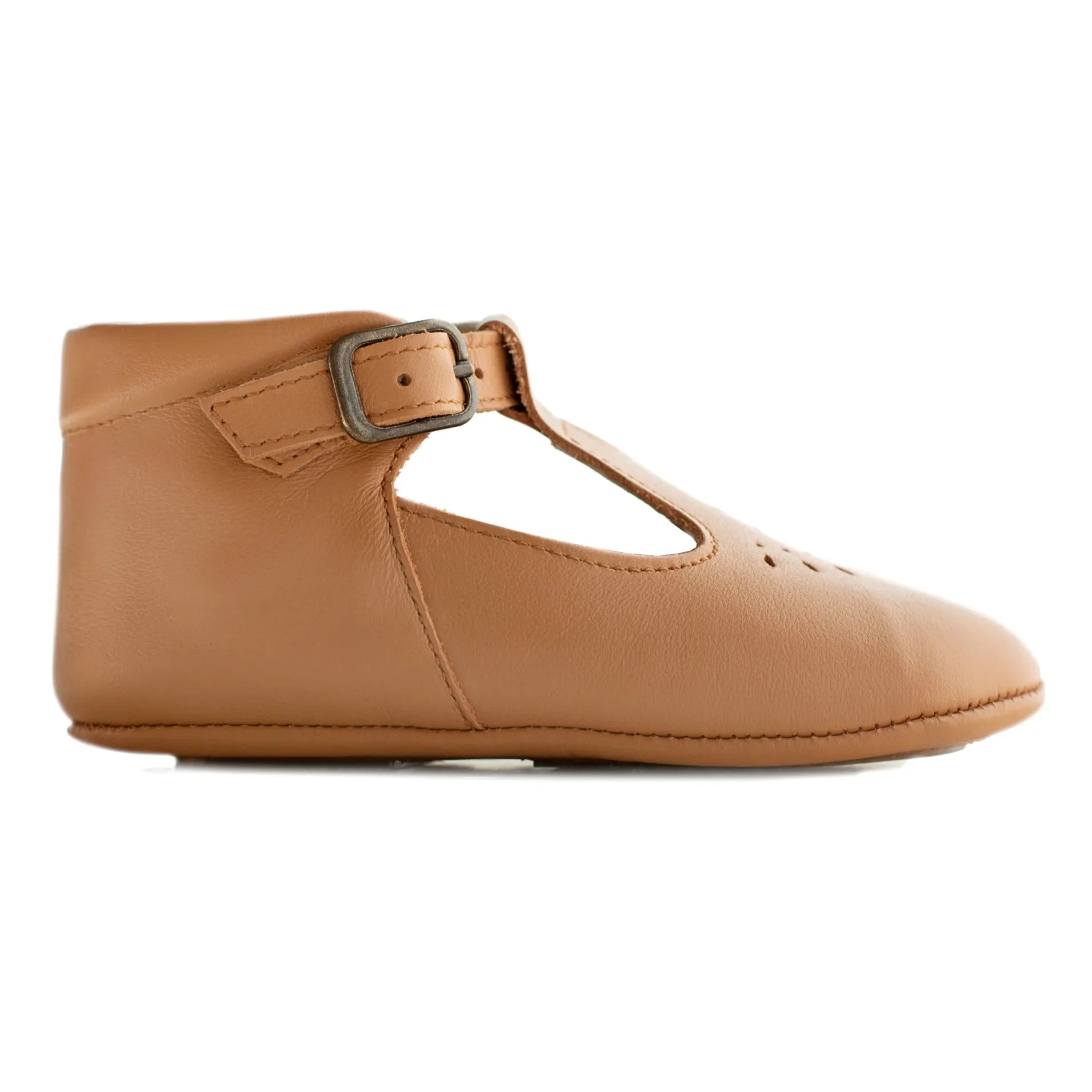 Poppée - Minimilton T-Bar Booties | Cognac