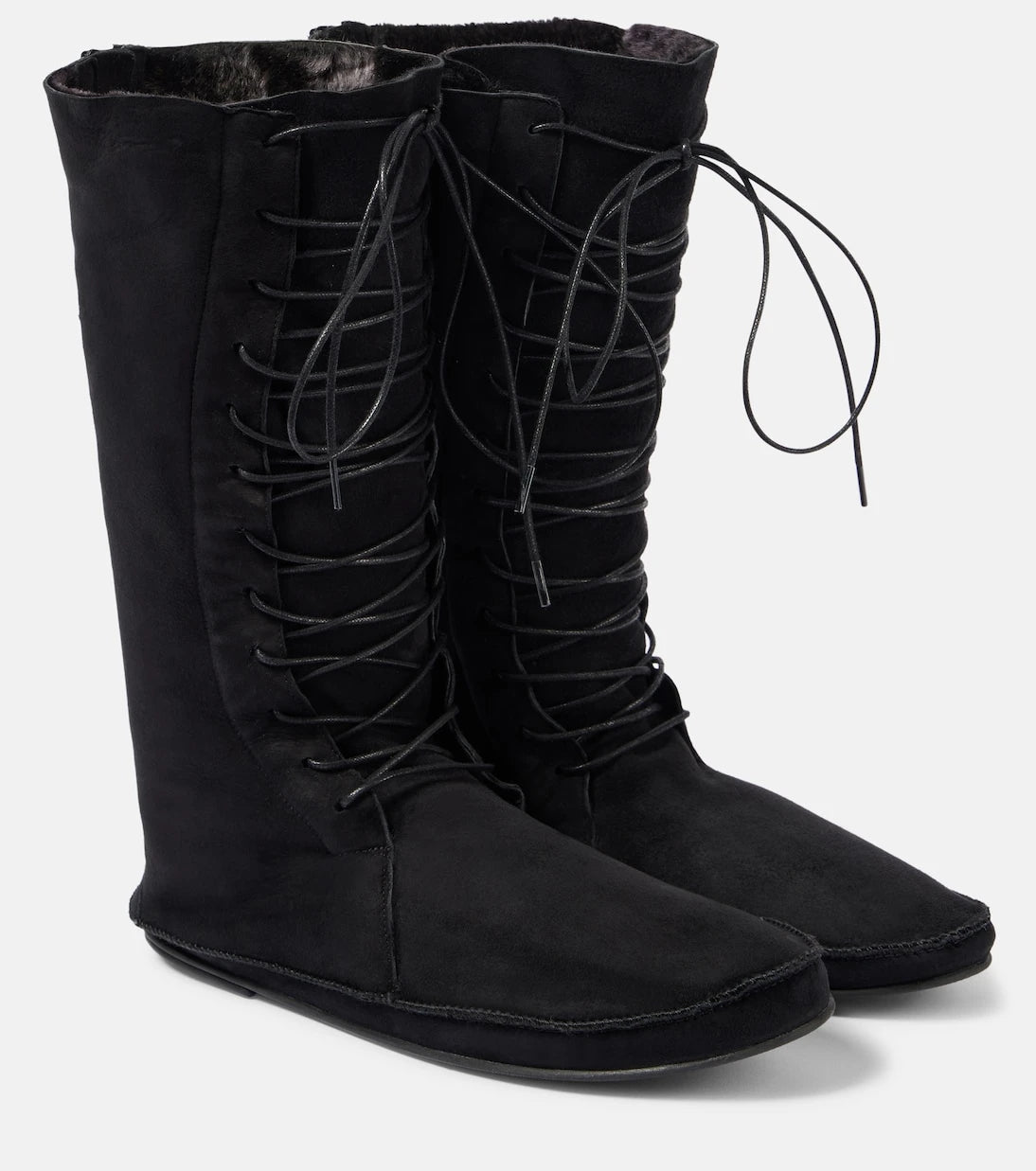 The Row - Tyler suede lace-up boots