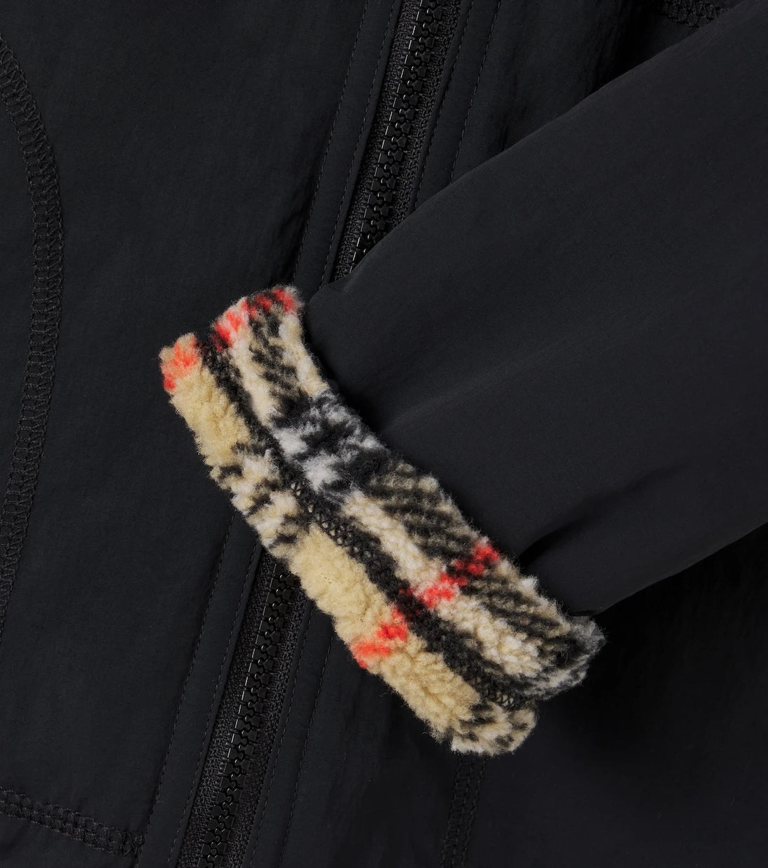 Burberry Kids - Burberry Check reversible teddy jacket