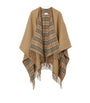 Burberry Beige Wool Reversible Check Cape