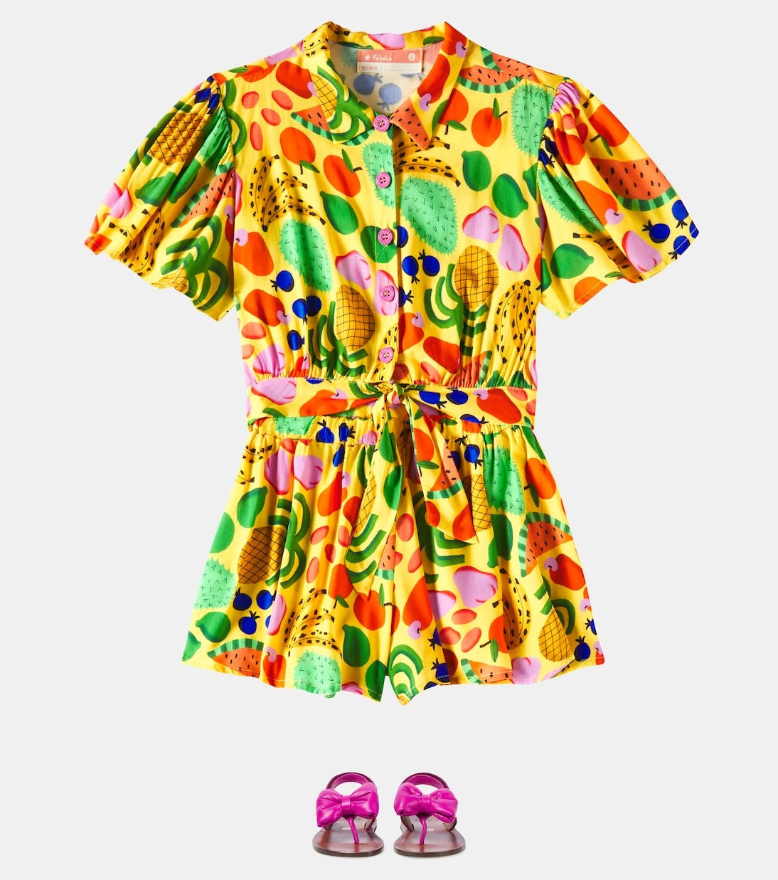 Fábula - Printed top and shorts set