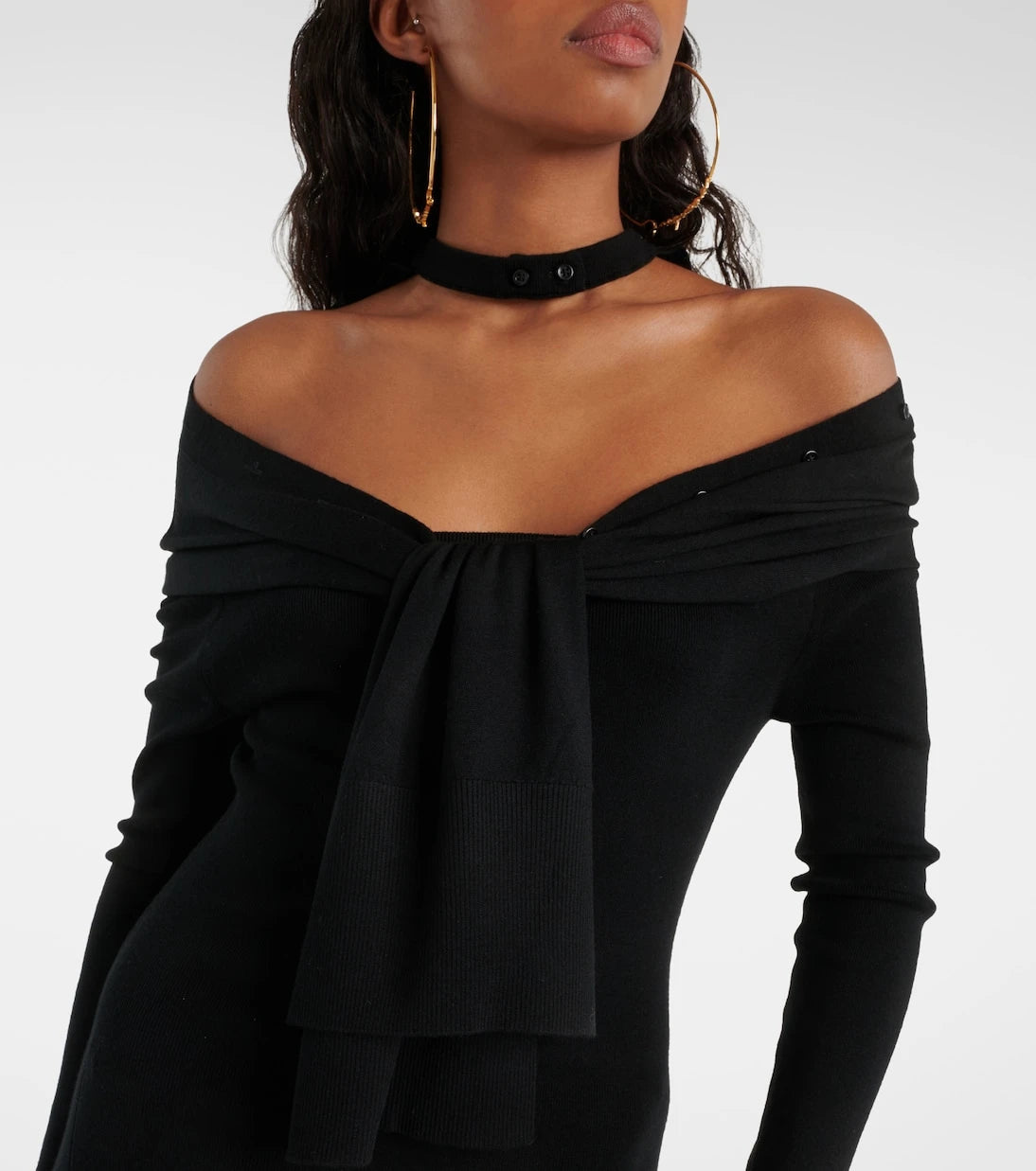 Jacquemus - La robe Doble wool-blend midi dress