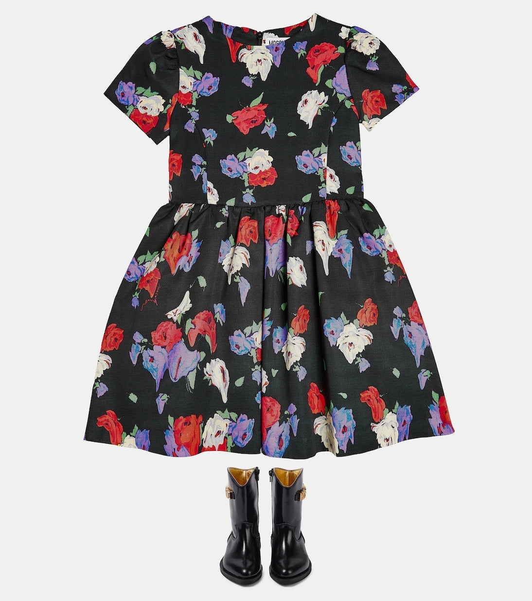 Moschino Kids - Floral cotton-blend dress