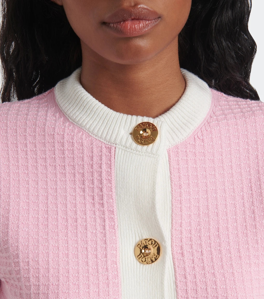 Patou - Waffle-knit cotton cardigan