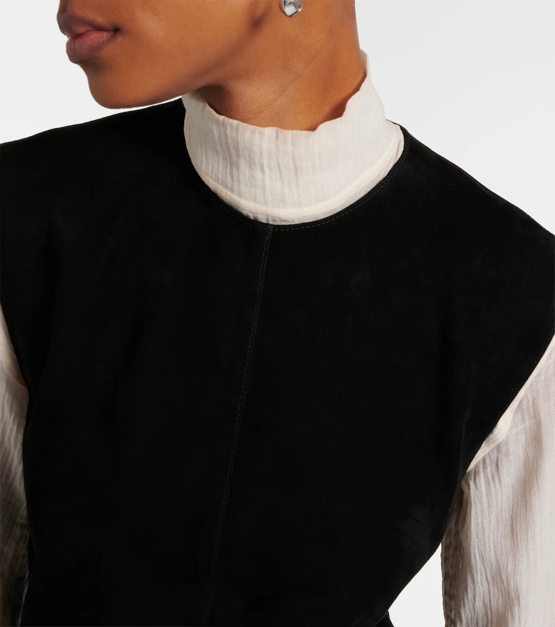 Toteme - Belted suede minidress