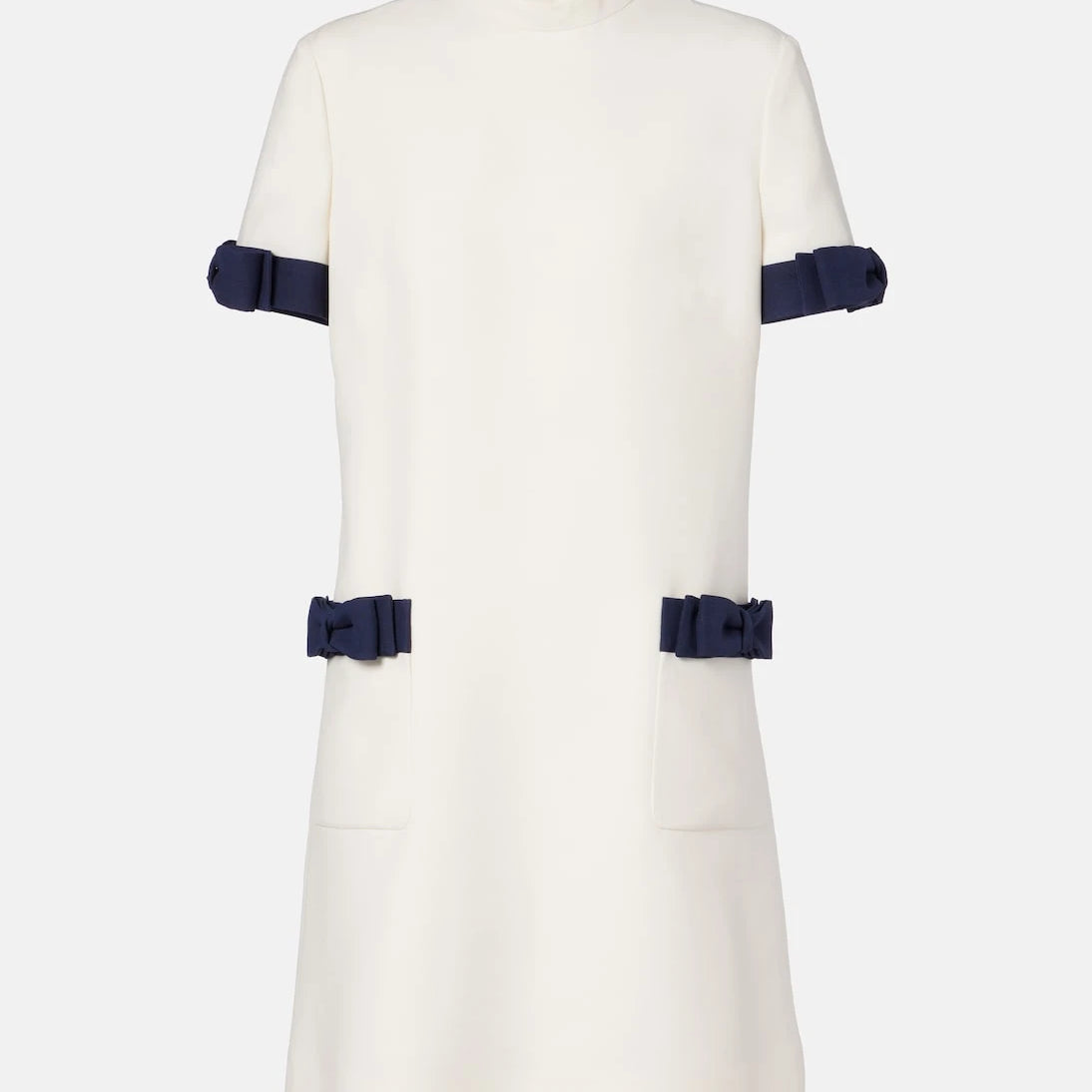 Valentino - Crepe Couture bow-detail minidress