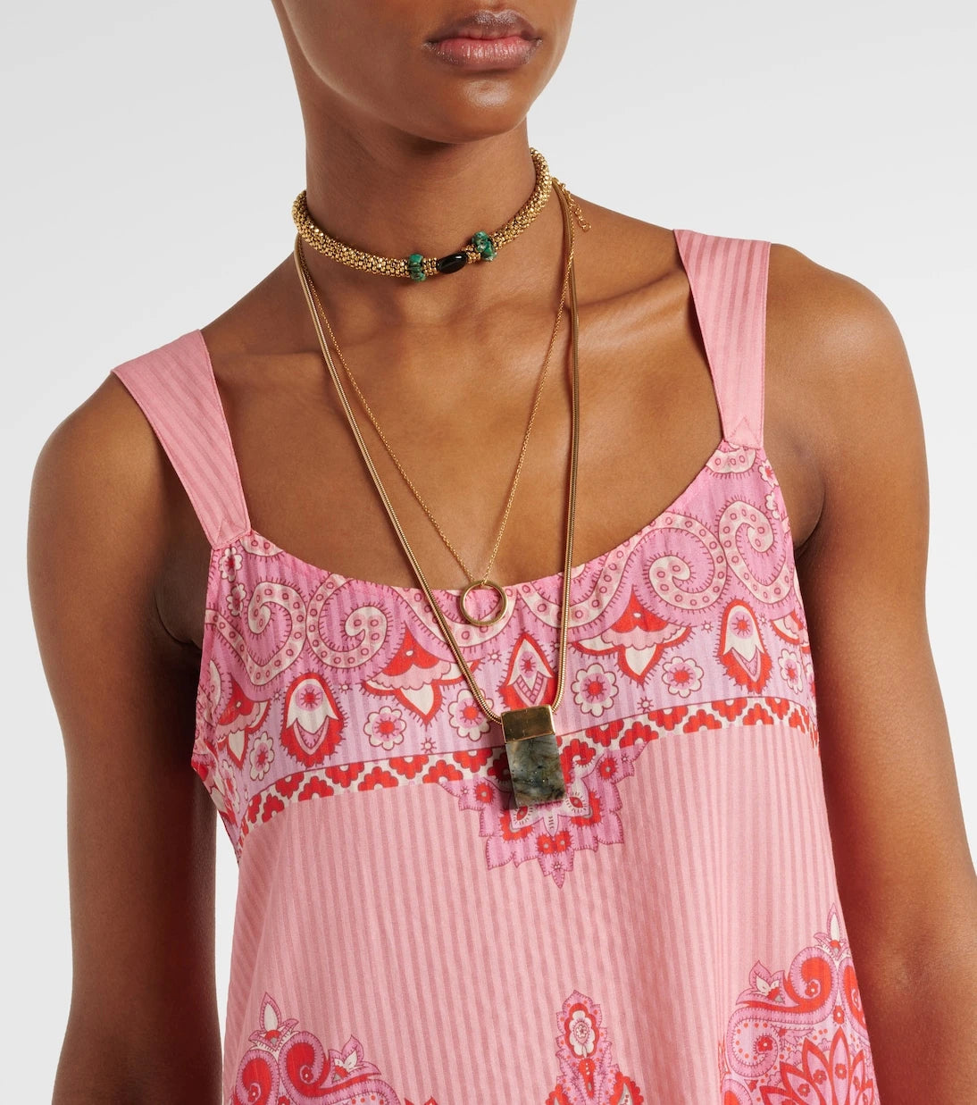 Etro - Printed cotton and silk maxi dress
