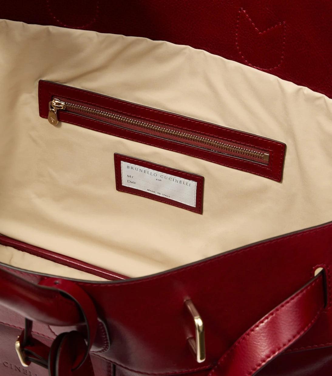Brunello Cucinelli - Leather tote bag