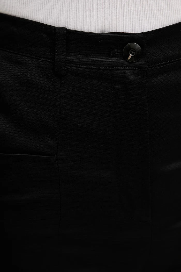Sisley kadın düz paça, keten karışımlı pantolon