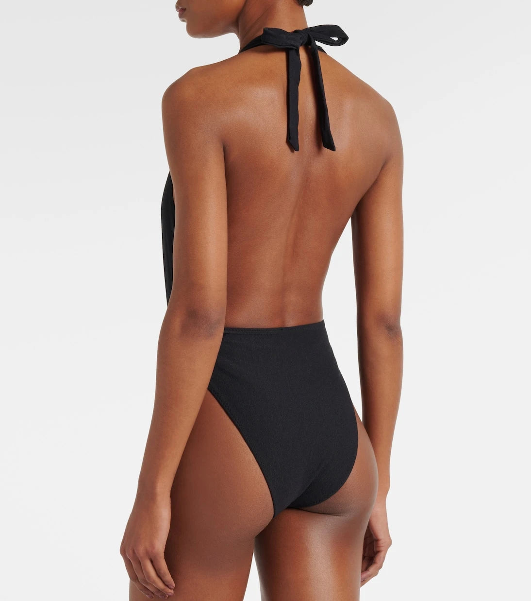 Same - Rose V floral-appliqué swimsuit