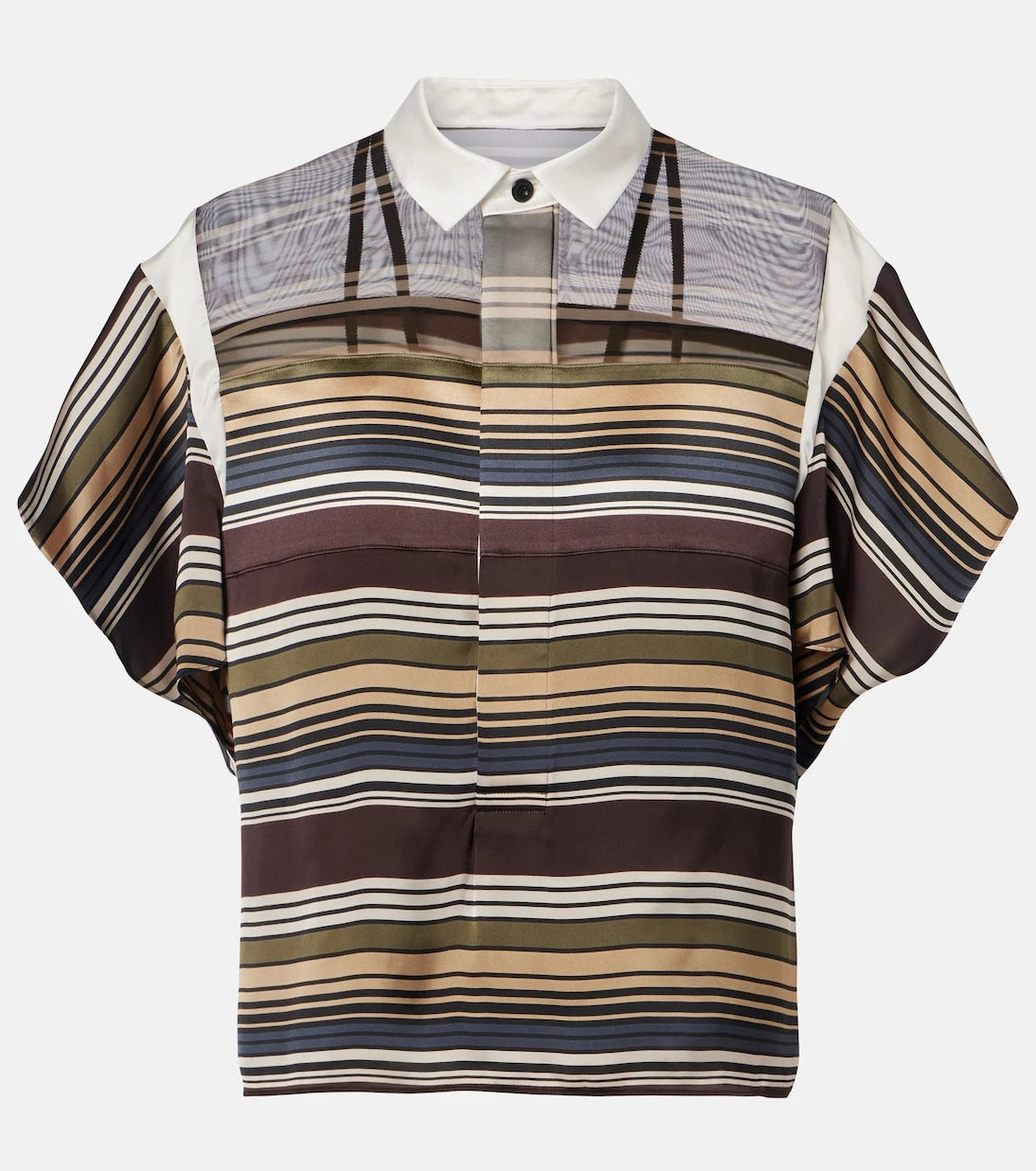 Sacai - توب مخطط