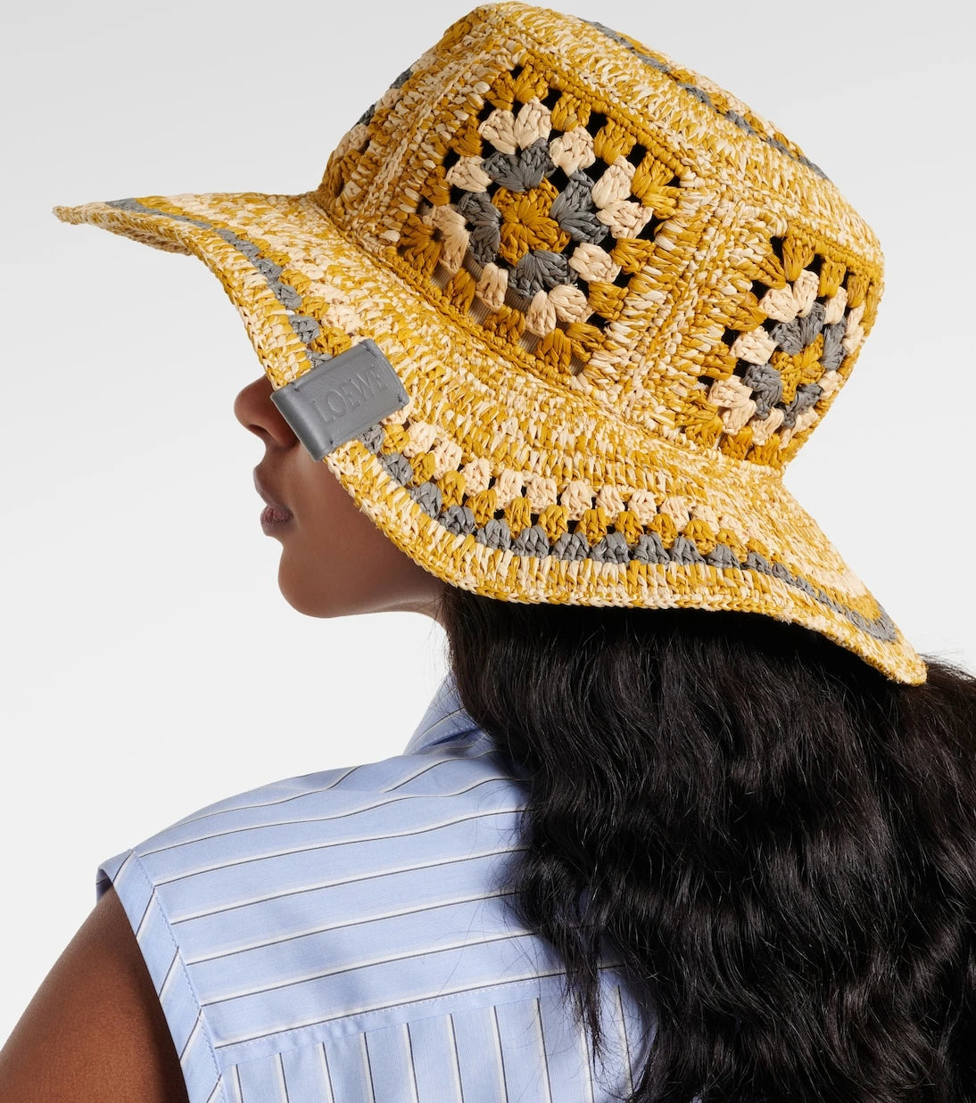 Loewe - Paula's Ibiza crochet raffia bucket hat
