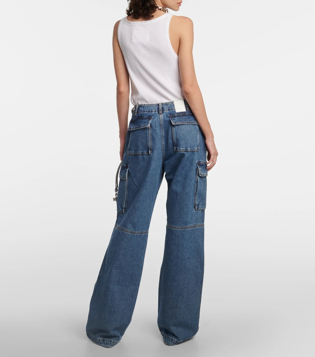 Coperni - Wide-leg denim cargo pants