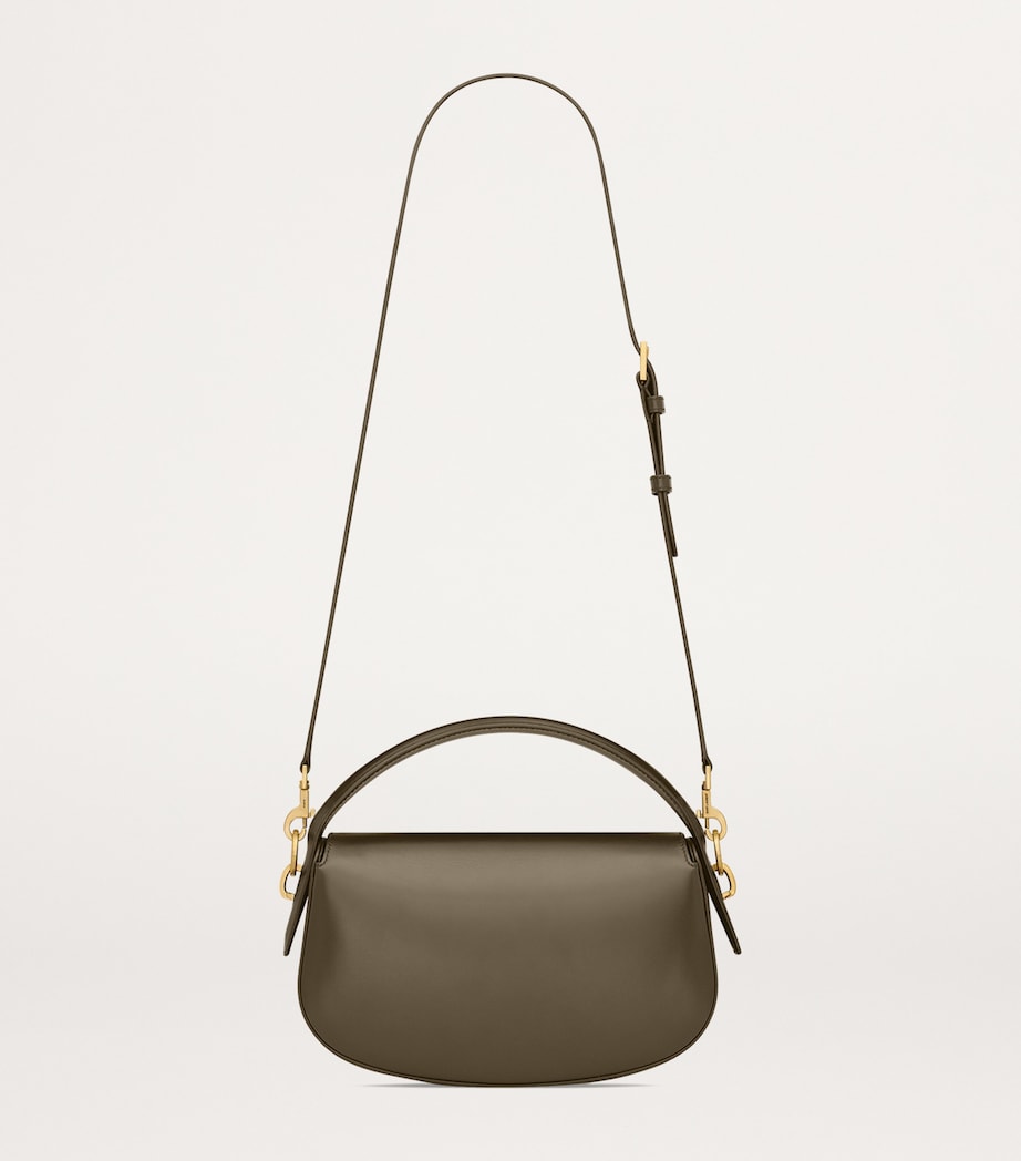 Green Calfskin New Voltaire Crossbody Bag