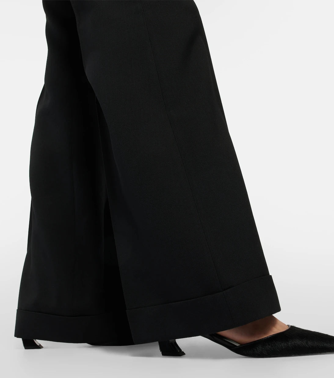 Acne Studios - بنطلون بقصة واسعة من مزيج الصوف