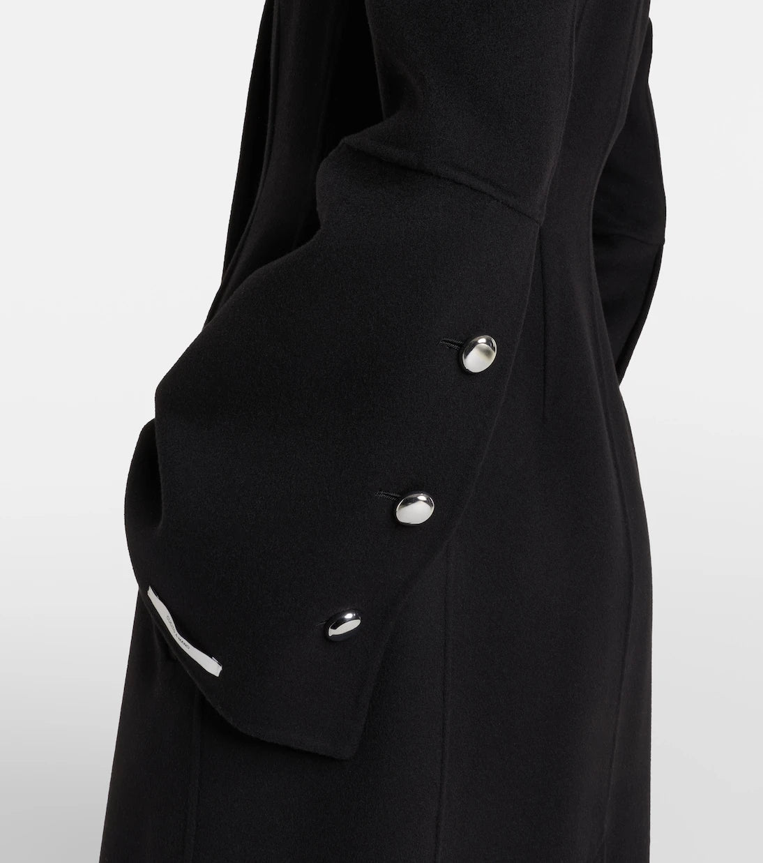 Sportmax - Peplum virgin wool coat