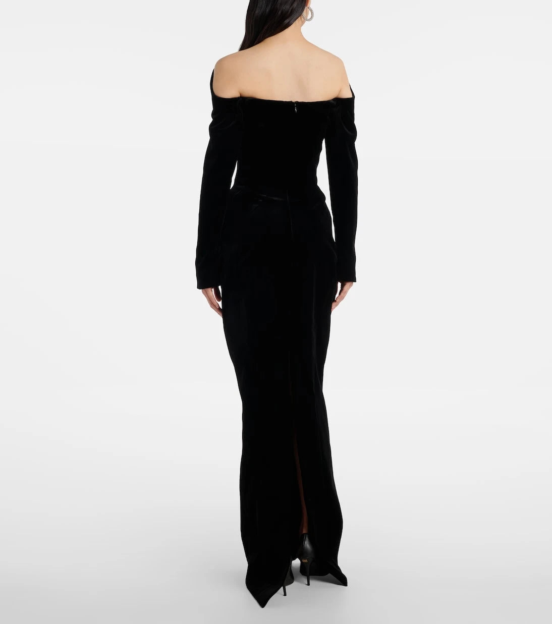Mugler - re/edit Les Méduses velvet corset gown