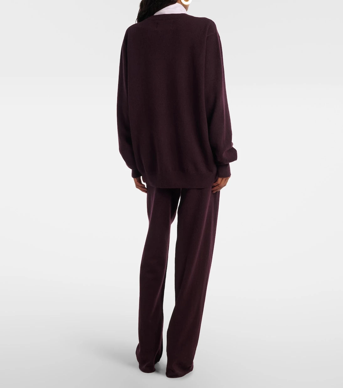 Extreme Cashmere - بنطال رش مستقيم من مزيج الكشمير