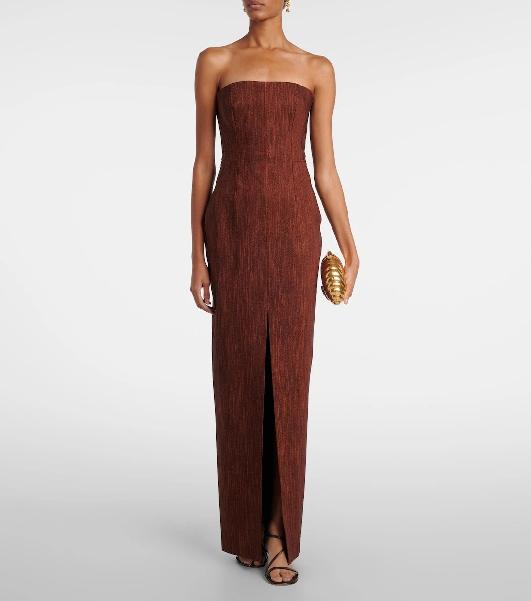 Roksanda - Shani wool and cotton bustier gown