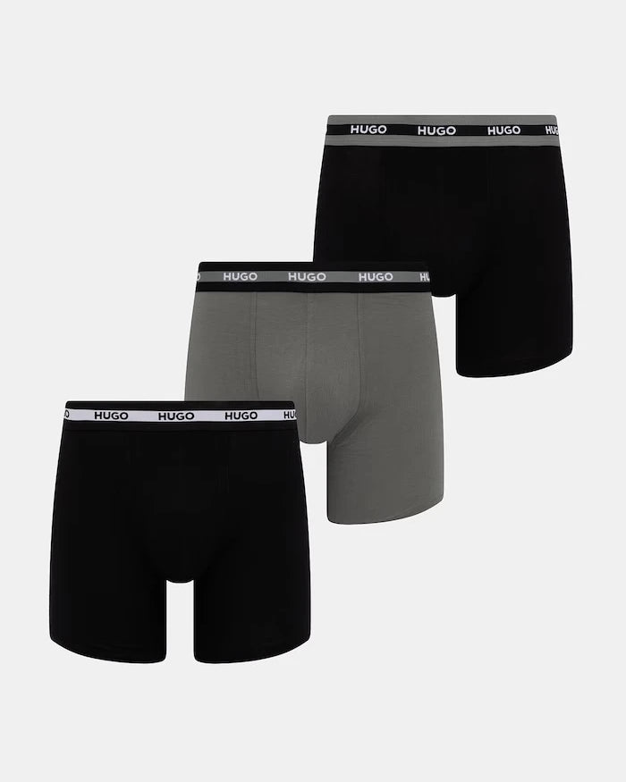 HUGO erkek pamuk elastan boxer BOXERBR TRIPL PLANET