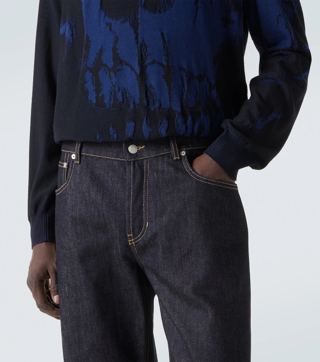 McQueen - Mid-rise wide-leg jeans