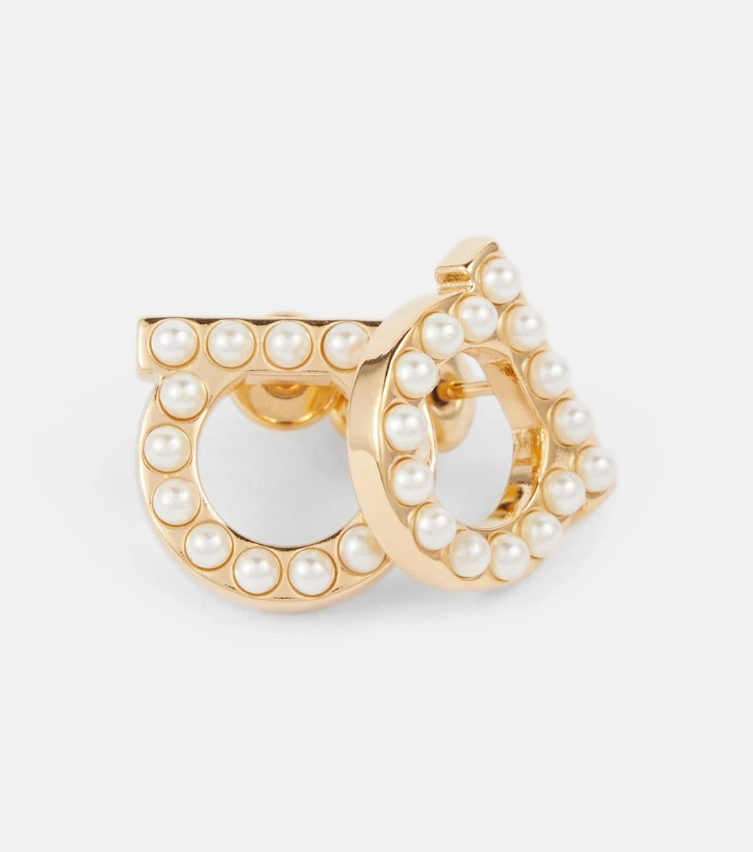 Ferragamo - Gancio faux pearl-embellished earrings