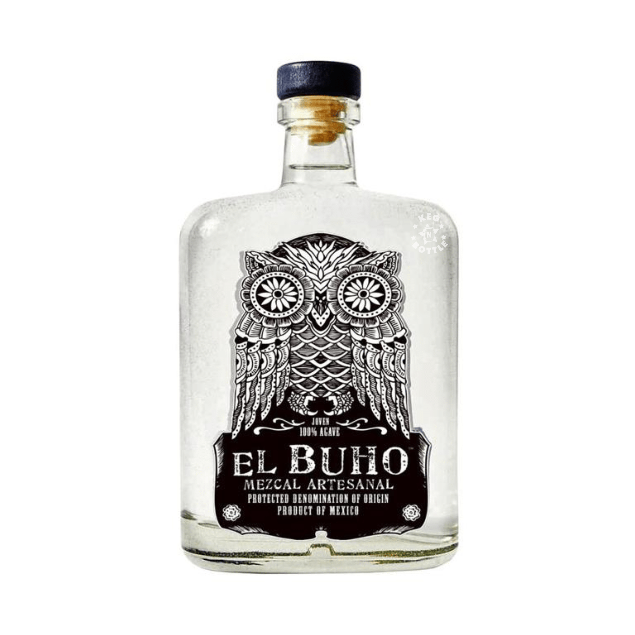 El Buho Espadin Mezcal Artesanal Joven (1 L)