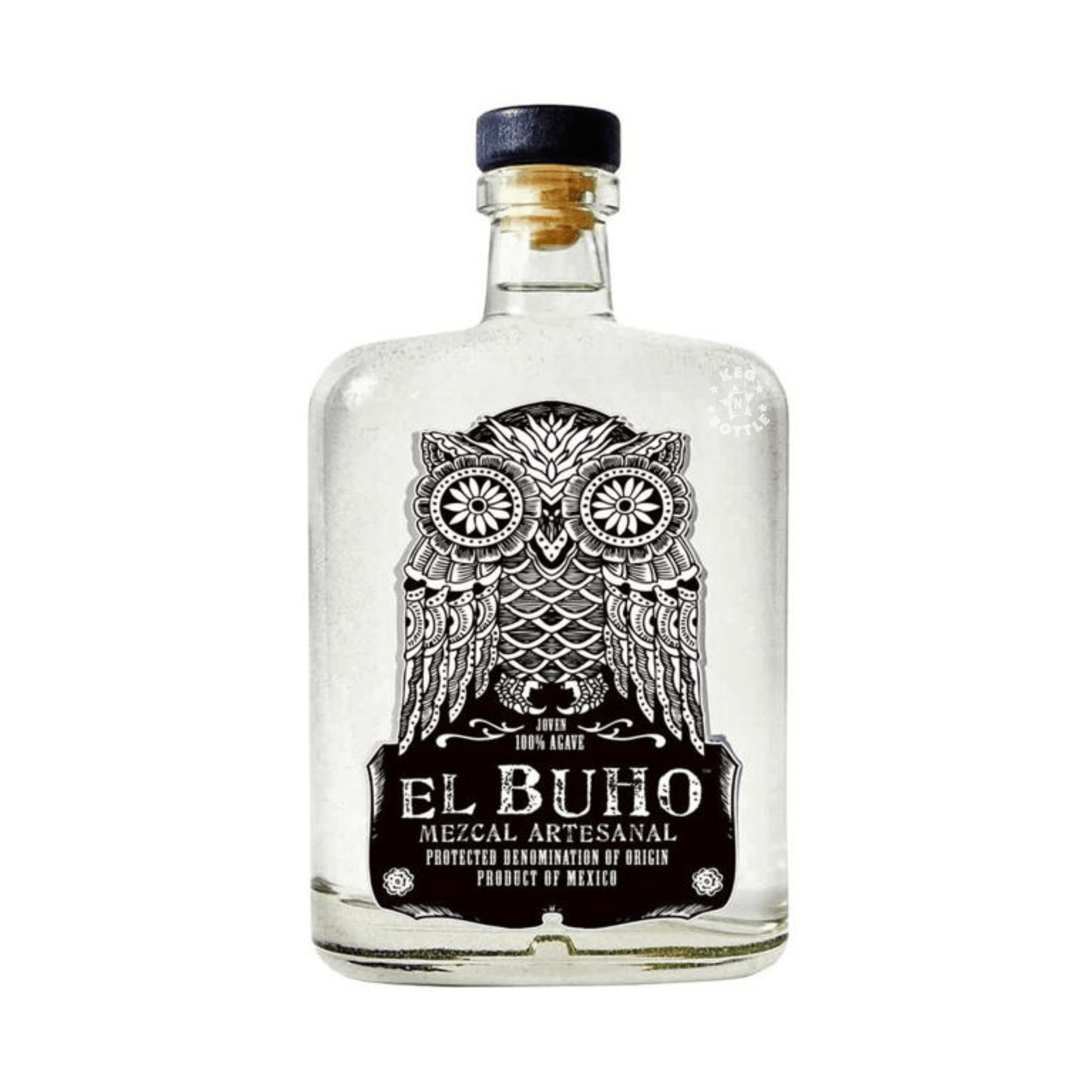El Buho Espadin Mezcal Artesanal Joven (1 L)