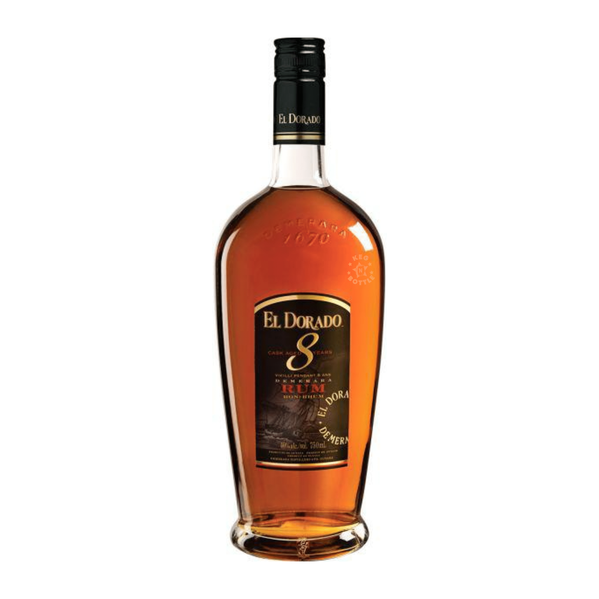 El Dorado Cask Aged 8 Year Rum (750 ml)