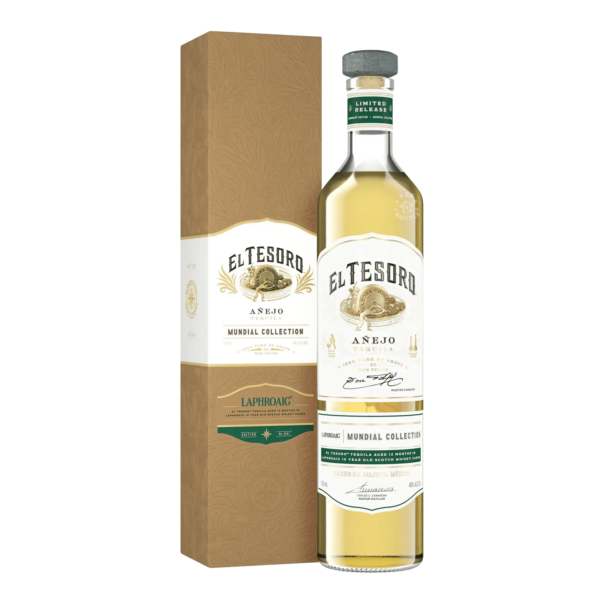 El Tesoro Anejo Mundial Collection Laphroaig Tequila  (750 ml)
